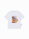 ADLV AC Bear Baby Face Cap Boy Short Sleeve T-Shirt