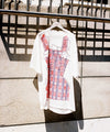 Nice Ghost Club Mimichan Ffats Check Ribbon Big Big Tee [White]