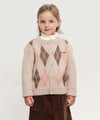 Marithé François Girbaud Kids Argyle Knit Cardigan