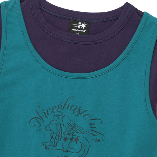 Nice Ghost Club Star Pony Sleeveless Long Sleeve Tee [Purple]