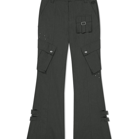 Mahagrid Utility Cargo Flare Pant [Charcoal]