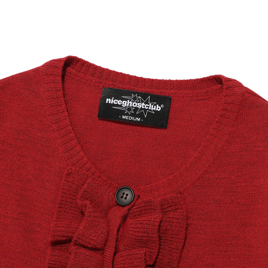 Nice Ghost Club Frill Knit Cardigan