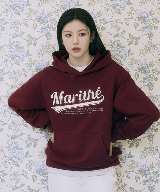 Marithé François Girbaud Vintage Baseball Hoodie