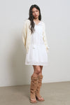 General Idea WOMAN Cotton Blend Saddle Shoulder Cardigan