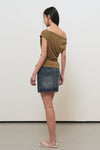 General Idea WOMAN Unbalanced Drape Strap T-Shirt