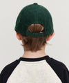 Marithé François Girbaud Kids Classic Logo Corduroy Ball Cap Green