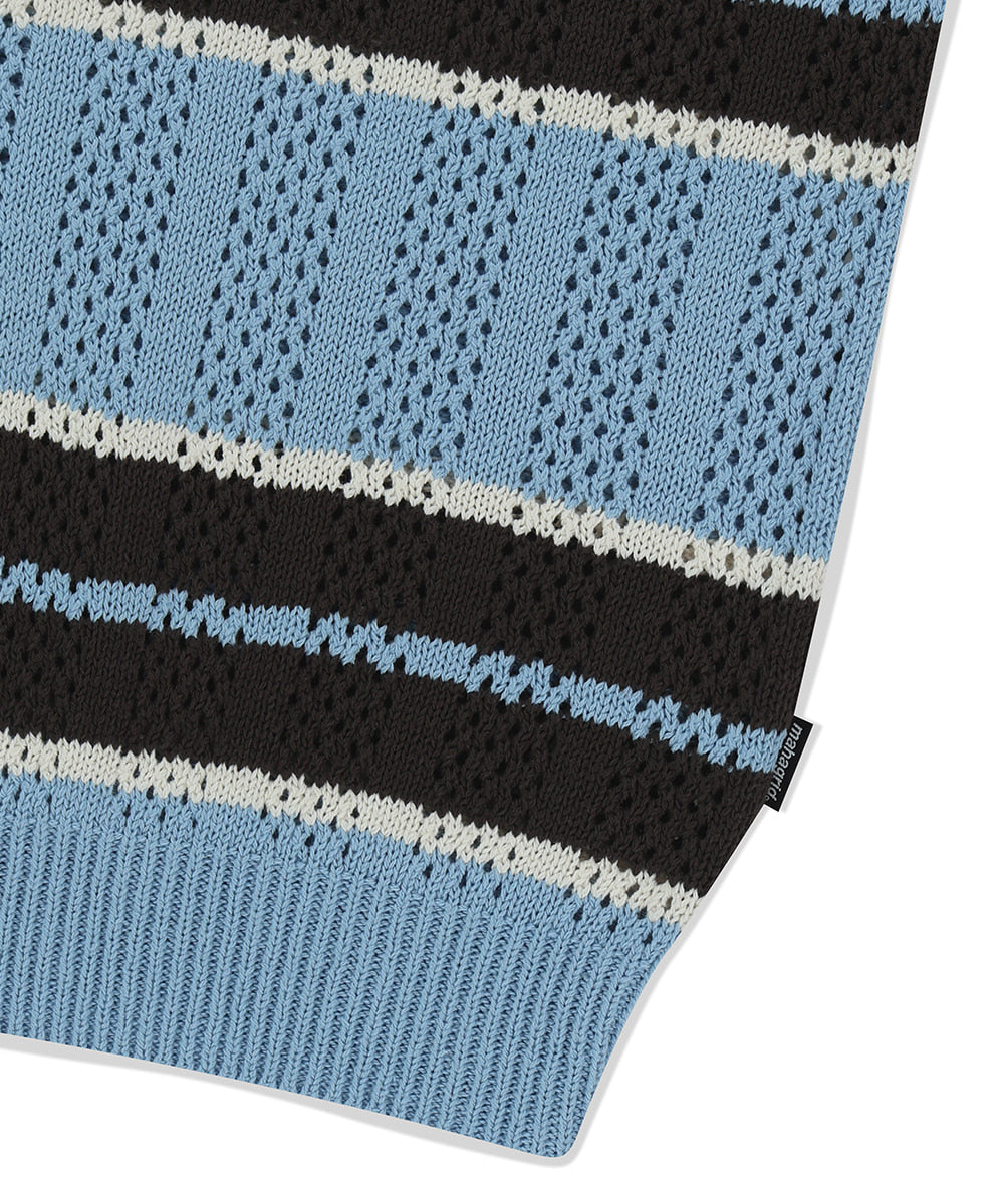 Mahagrid Mesh Stripe Knit