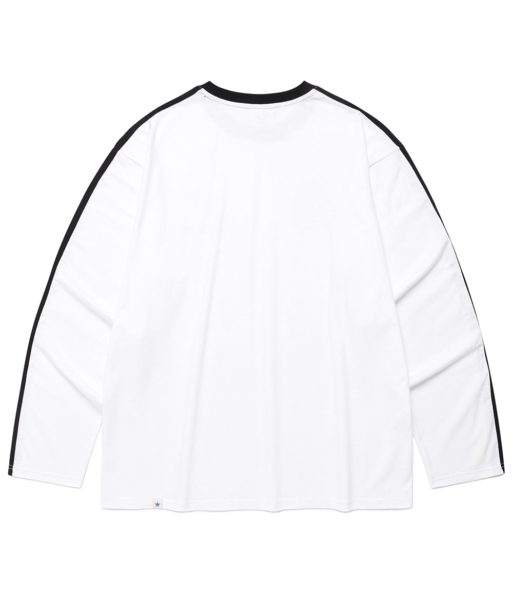 Cavish GLOBE FOOTBALL LS TEE [WHITE]