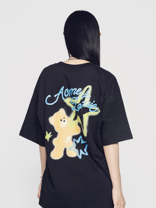 ADLV Script Logo Bear Artwork Short Sleeve T-Shirt