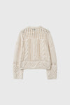 General Idea WOMAN Cable Crochet Cardigan