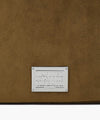 Marithé François Girbaud Classic Logo Square Suede Mini Tote Bag in Camel