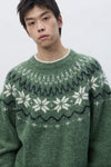 General Idea UNISEX Wool Snow Nordic Pullover