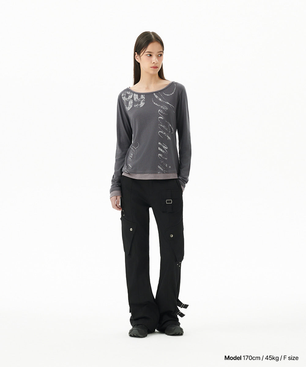 Mahagrid TRUTH LAYERED LONG SLEEVE TEE