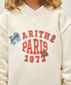 Marithé François Girbaud Kids Logo Patch Graphic Sweatshirt Ivory