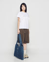 ADLV Label Point Denim Shoulder Bag