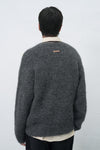 General Idea MAN Wool Blend Hairy Loose Fit Cardigan