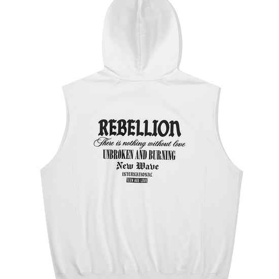 Mahagrid Rebellion Hood Vest [White]