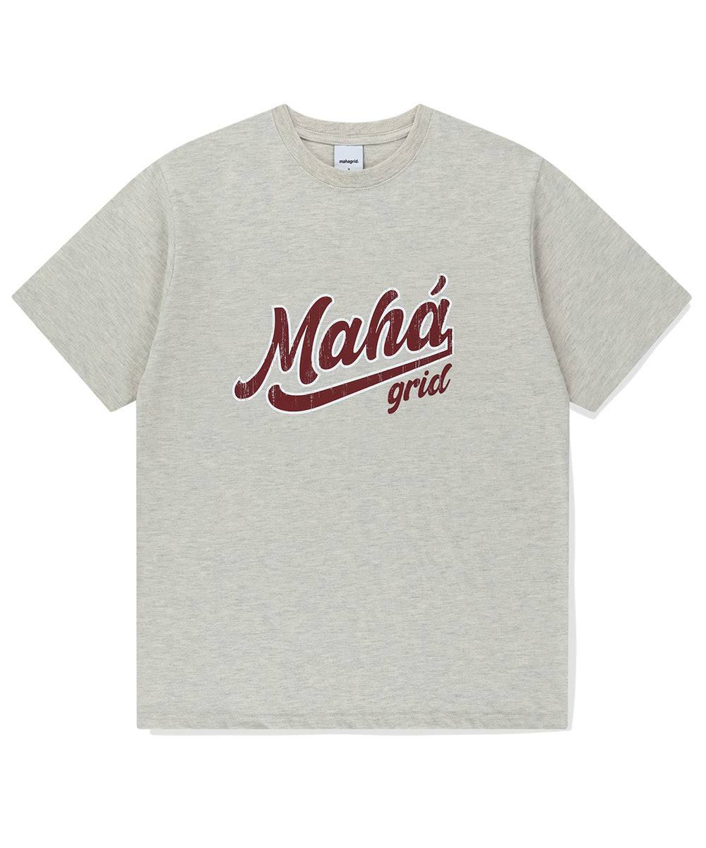 Mahagrid Vintage Script Tee [Oatmeal]