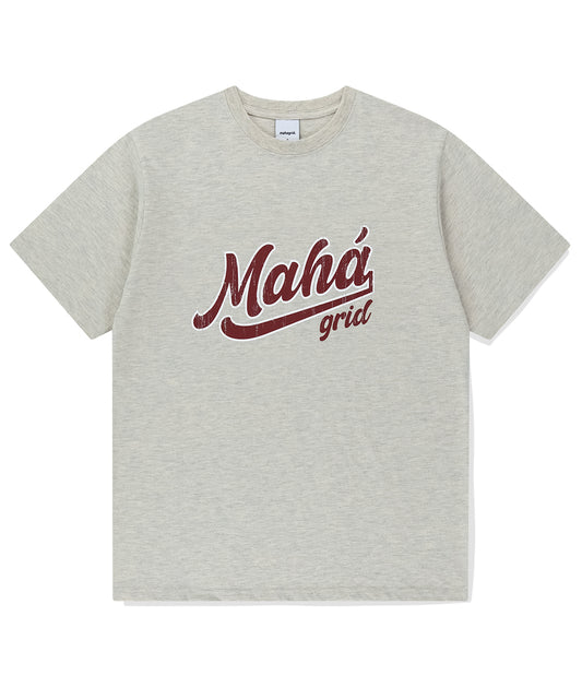 Mahagrid Vintage Script Tee [Oatmeal]
