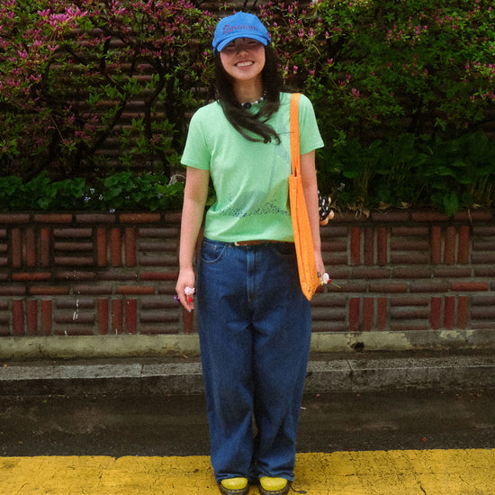 Nice Ghost Club X Jimmizo Music Note Tee in Yellow Green