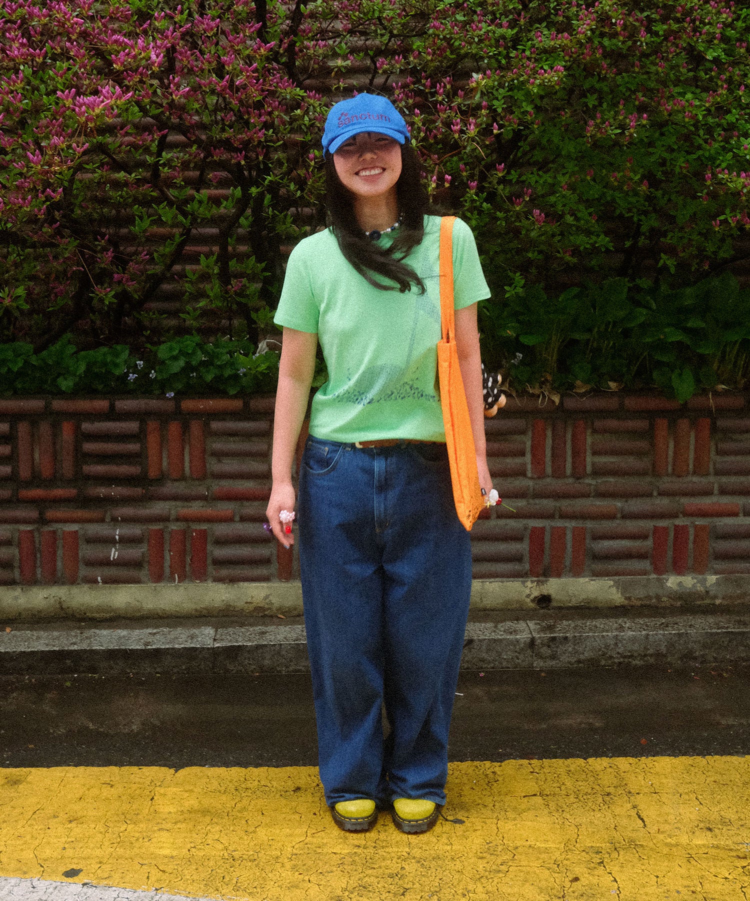 Nice Ghost Club X Jimmizo Music Note Tee in Yellow Green