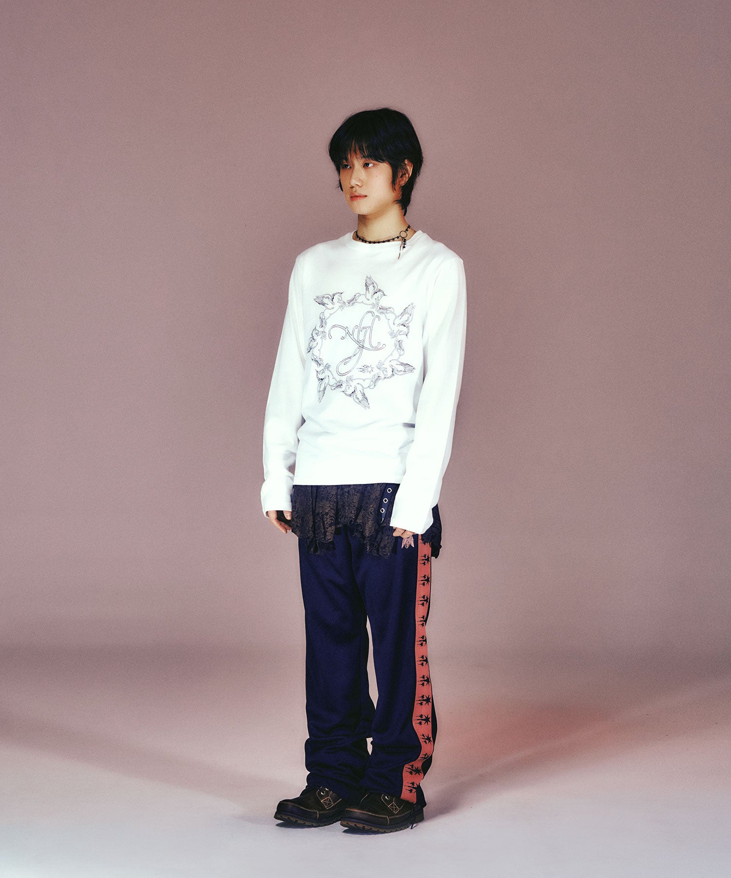 Nice Ghost Club Unicorn Circle Slim Long Sleeve Tee