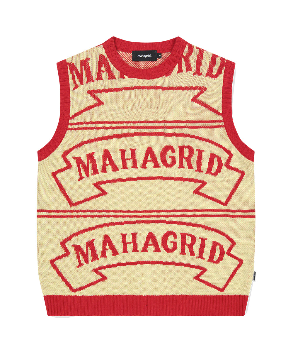 Mahagrid Flag Logo Knit Vest