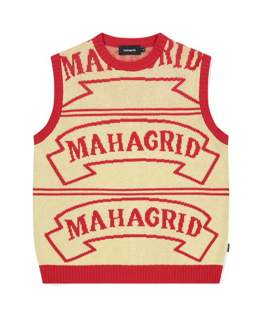 Mahagrid Flag Logo Knit Vest
