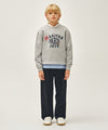 Marithé François Girbaud Kids Logo Patch Graphic Sweatshirt Ivory