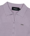 Mahagrid Button-Up Collar Knit
