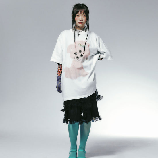 Nice Ghost Club 3 Eye Dolls Big Big Tee [White]