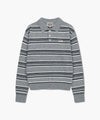 Marithé François Girbaud Regular Logo Stripe Polo Knit