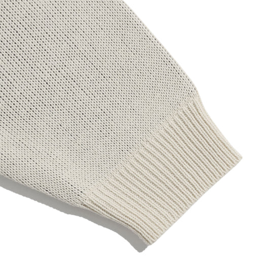 Nice Ghost Club 3 Stars Logo Knit Hoodie [Ivory]