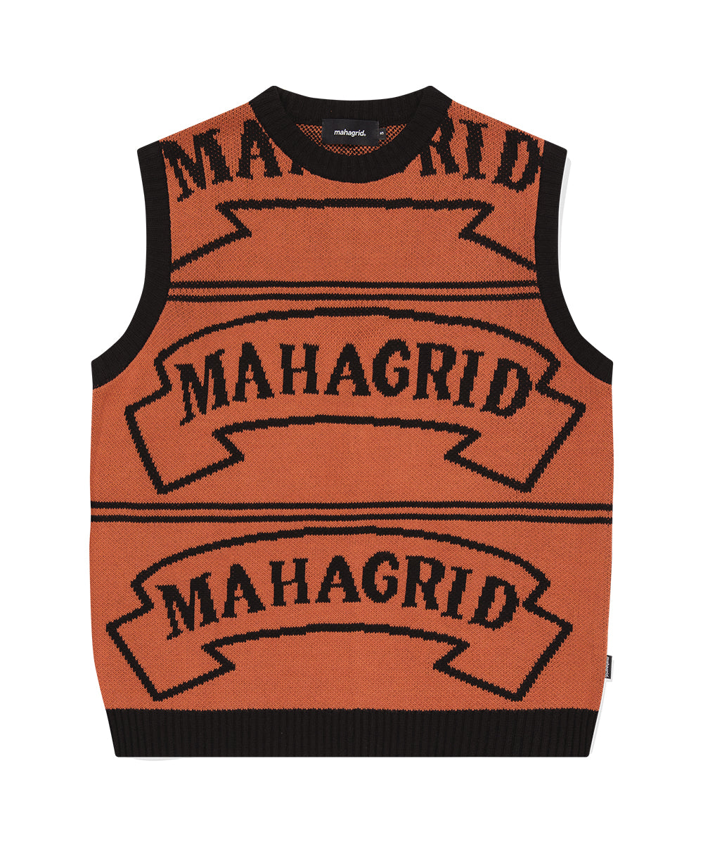 Mahagrid Flag Logo Knit Vest