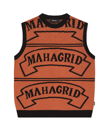 Mahagrid Flag Logo Knit Vest