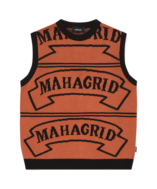 Mahagrid Flag Logo Knit Vest