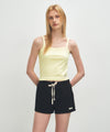 Marithé François Girbaud W BASIC STRING CROP SLEEVELESS
