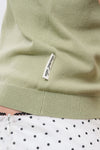 General Idea RUPITA PICK WOMAN Temperature Cut U-Neck Knit Sleeveless [SAGE MINT]