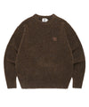 Cavish Two Tone Boucle Knit Crewneck
