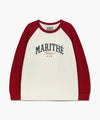 Marithé François Girbaud Kids Color Block Raglan Long Sleeve Red
