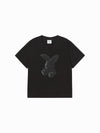 ADLV Woman Fuzzy Rabbit Short Sleeve T-Shirt