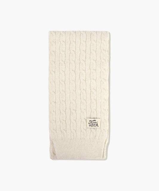 Marithé François Girbaud KIDS CABLE MUFFLER IVORY