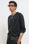 General Idea Unisex Pocket Crew Neck Cardigan