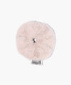 Marithé François Girbaud CLASSIC LOGO FUR SCRUNCHIE baby pink