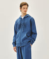 Marithé François Girbaud CLASSIC LOGO DYEING HOODIE ZIPUP