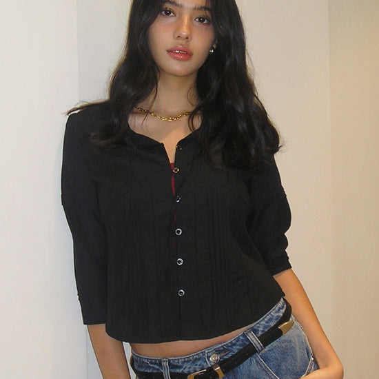 Bitter Cells Ella Pintuck Blouse