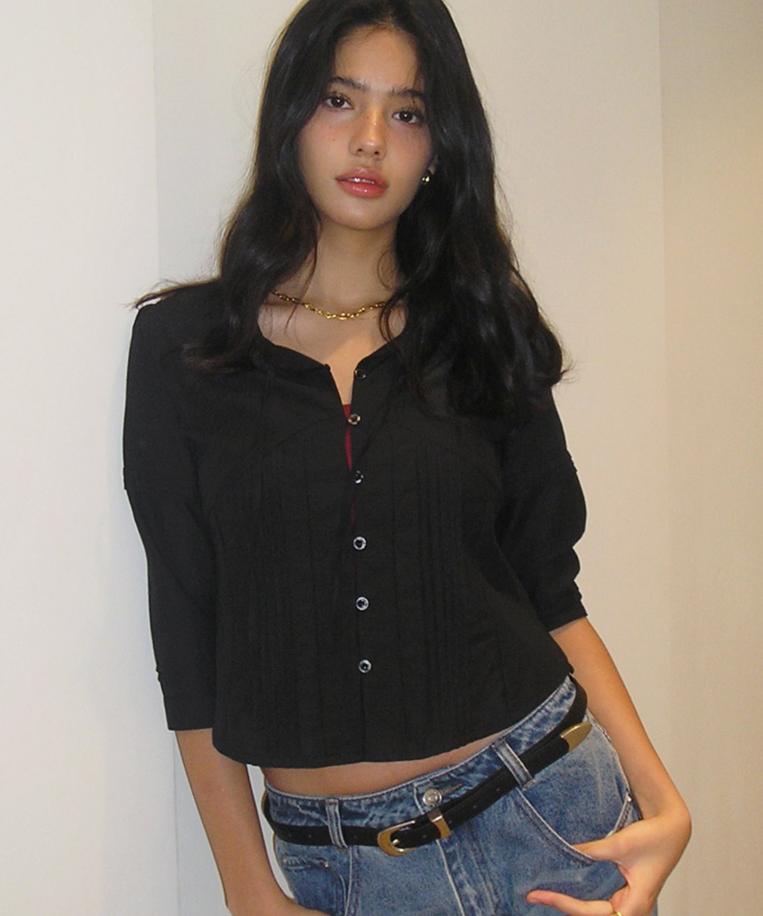 Bitter Cells Ella Pintuck Blouse