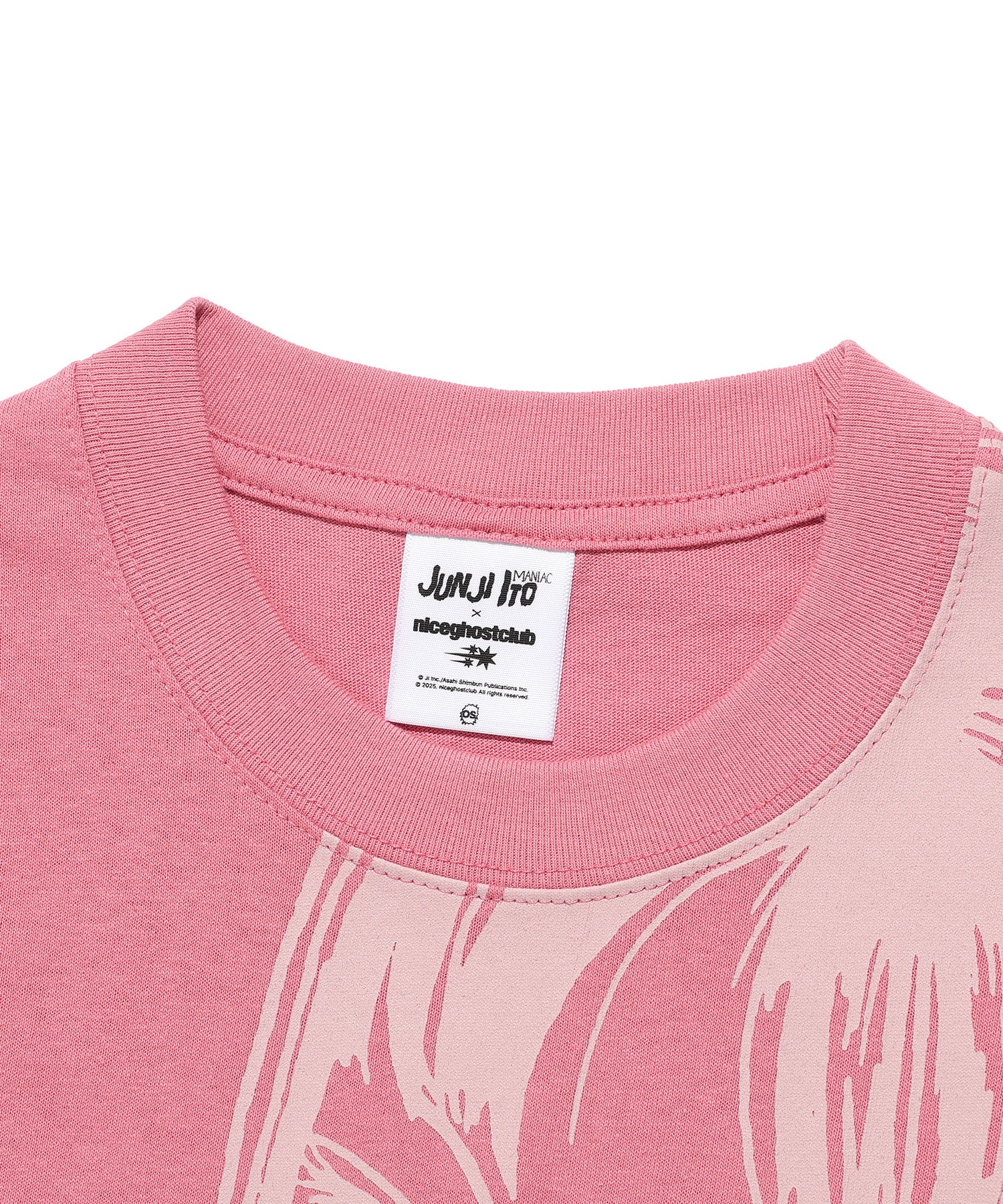 Nice Ghost Club Junji Ito Maniac Tomie Silhouette Mini Tee [Pink]