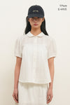 General Idea WOMAN Round Collar Puff Blouse