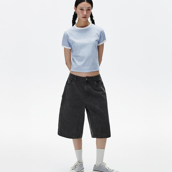 Mahagrid Dyed Double Knee Short